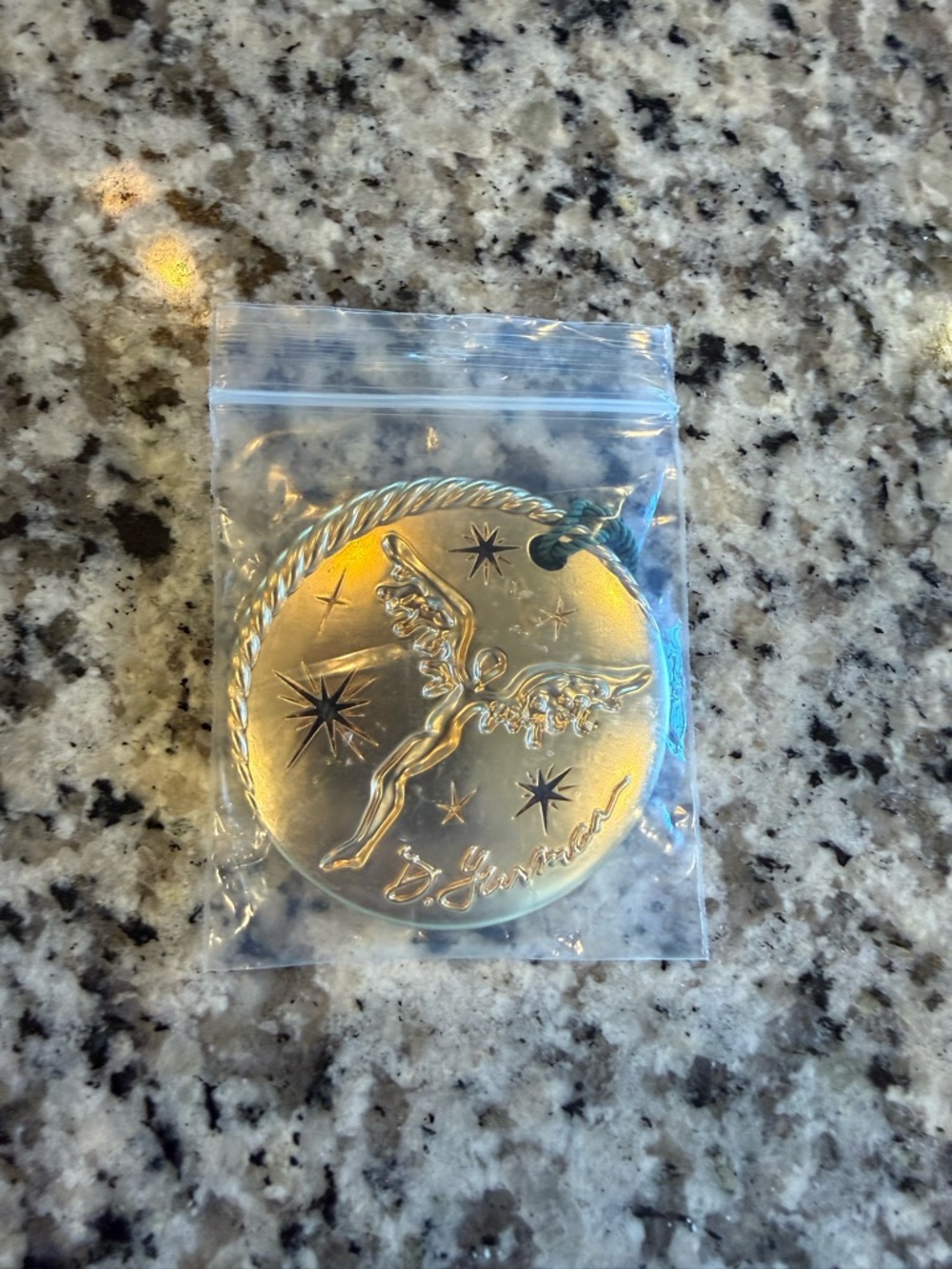 David Yurman Gold Angel Medallion Pendant
